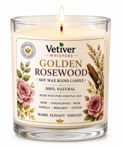 Golden Rosewood Candle